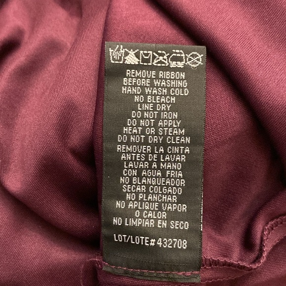 R&M Richards women’s sweetheart sequins evening gown long sleeve burgundy 14W - Picture 9 of 16